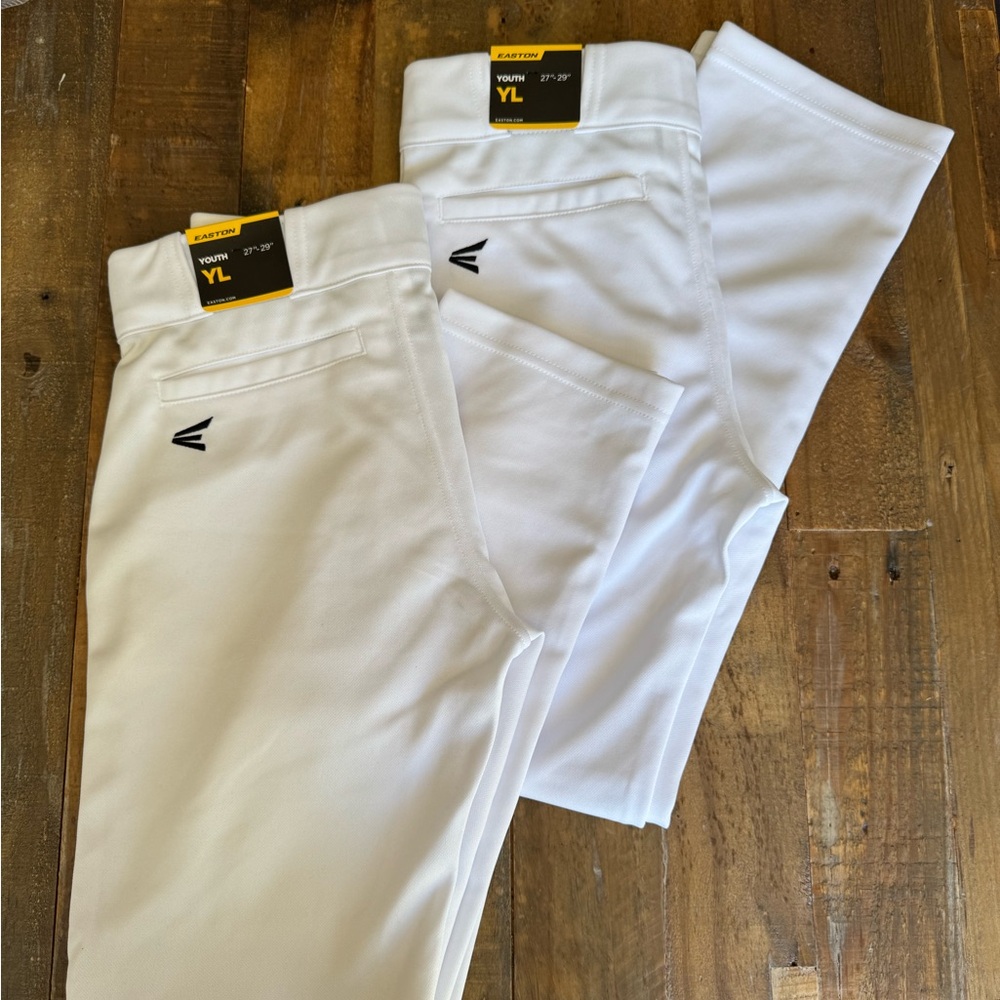 Easton Youth Large White Baseball Pants